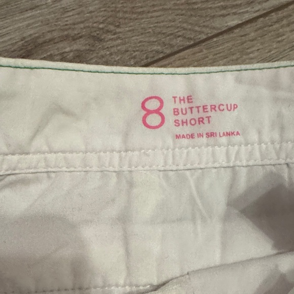 Lilly Pulitzer White Scalloped High Waist Shorts - Picture 3 of 4